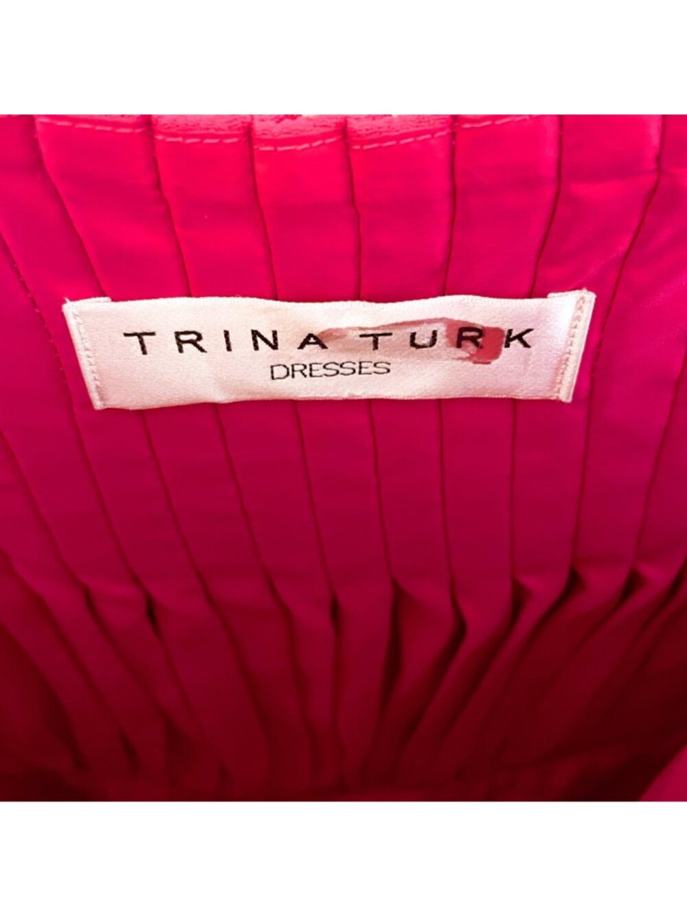 Trina Turk Oceanside Jumpsuit Classic Pink Crepe, Size Small - Picture 4 of 5